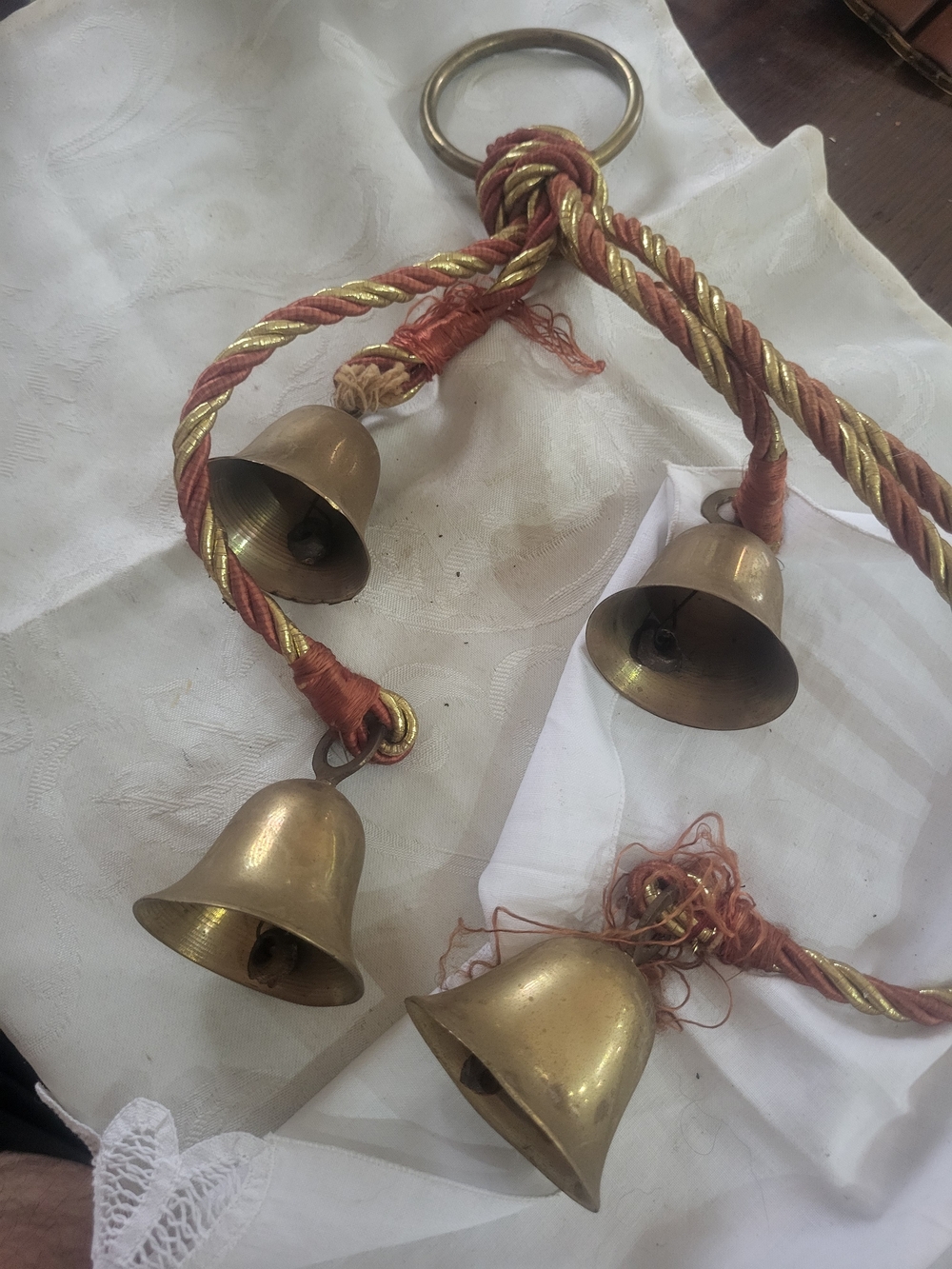 Brass Doorknob Bells, Witches Bells, Read Description